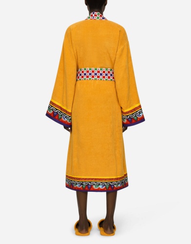 Халат Dolce & Gabbana CARRETTO yellow желтый фото 4