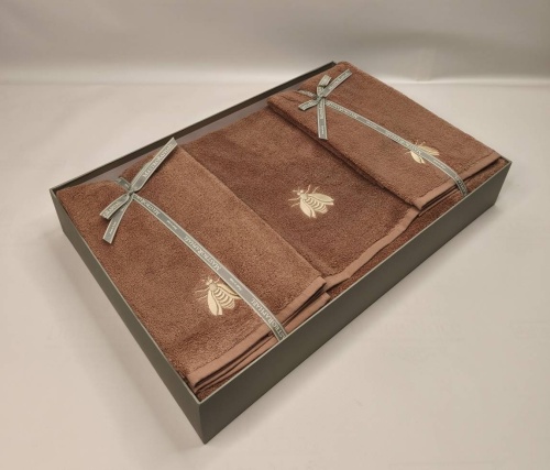 Набор полотенец Mastro Raphael ESSENTIAL API 5A argilla Пять штук Артикул: 76592 DolceNoce фото 5