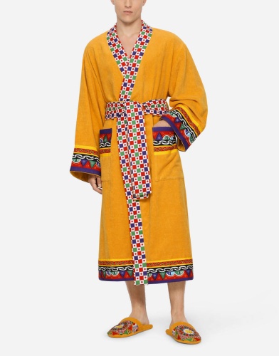 Халат Dolce & Gabbana CARRETTO yellow желтый фото 9