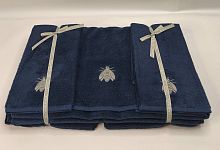 Набор полотенец Mastro Raphael ESSENTIAL API 8Е blu scuro Пять штук