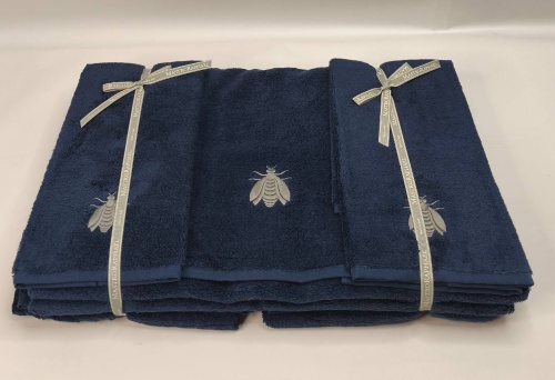 Набор полотенец Mastro Raphael ESSENTIAL API 8Е blu scuro Пять штук Артикул: 76595 DolceNoce