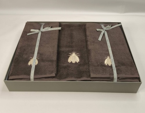 Набор полотенец Mastro Raphael ESSENTIAL API 3E marrone Пять штук Артикул: 76598 DolceNoce фото 3