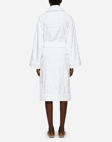 Халат Dolce & Gabbana DG LOGO white белый фото 4