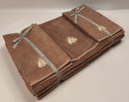 Набор полотенец Mastro Raphael ESSENTIAL API 5A argilla Пять штук Артикул: 76592 DolceNoce фото 3