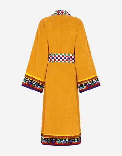 Халат Dolce & Gabbana CARRETTO yellow желтый фото 2