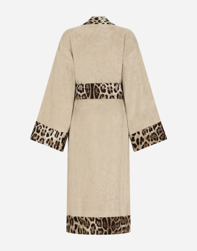Халат Dolce & Gabbana LEOPARDO beige бежевый фото 2