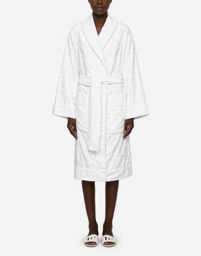 Халат Dolce & Gabbana DG LOGO white белый фото 3