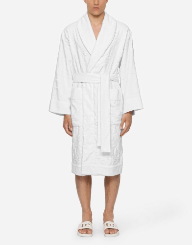 Халат Dolce & Gabbana DG LOGO white белый фото 7
