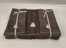 Набор полотенец Mastro Raphael ESSENTIAL API 3E marrone Пять штук