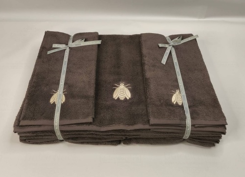 Набор полотенец Mastro Raphael ESSENTIAL API 3E marrone Пять штук Артикул: 76598 DolceNoce
