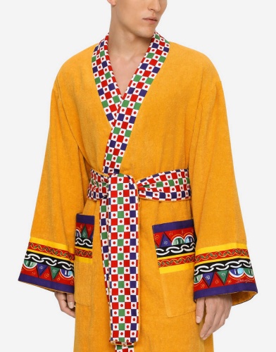 Халат Dolce & Gabbana CARRETTO yellow желтый фото 10