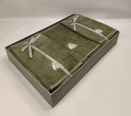 Набор полотенец Mastro Raphael ESSENTIAL API 7D verde oliva Пять штук Артикул: 76596 DolceNoce фото 5