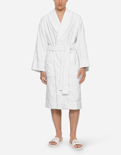 Халат Dolce & Gabbana DG LOGO white белый фото 10