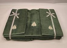 Набор полотенец Mastro Raphael ESSENTIAL API 7C verde salvia Пять штук