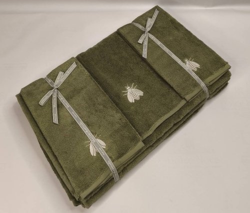 Набор полотенец Mastro Raphael ESSENTIAL API 7D verde oliva Пять штук Артикул: 76596 DolceNoce фото 2