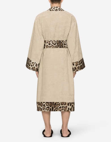 Халат Dolce & Gabbana LEOPARDO beige бежевый фото 8