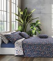 Постельное белье Mirabello GARDENIA DREAM U02 Azzurro синее