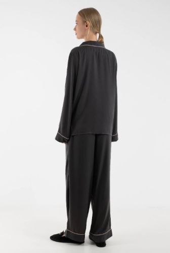 Пижама с брюками DKNY NEW SIGNATURE grey серая фото 3