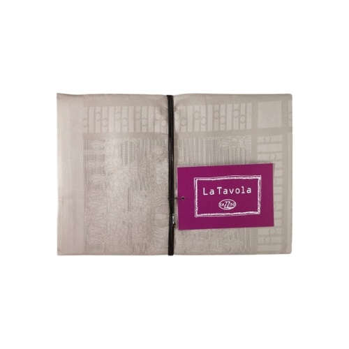 Скатерть Fazzini AUBERGINE 7 sasso сливочная 180х320 Артикул: 85590 DolceNoce фото 4