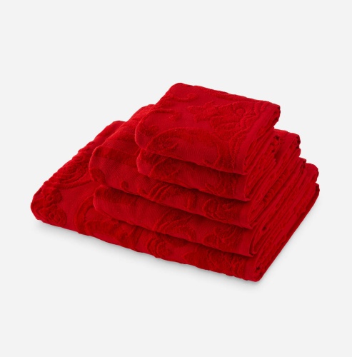 Набор полотенец Dolce & Gabbana DG LOGO red красный Пять штук Италия Артикул: 77204 DolceNoce Набор полотенец Dolce & Gabbana DG LOGO red красный Пять штук Артикул: 77204 DolceNoce