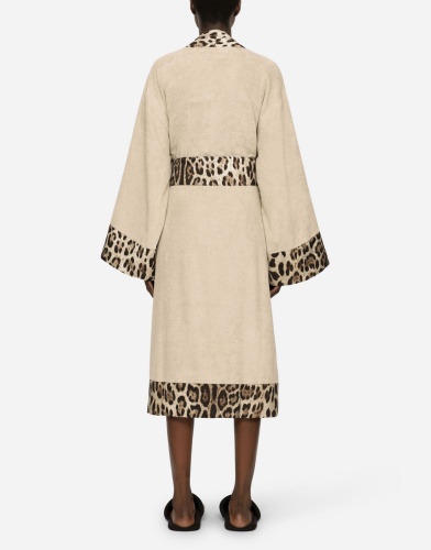 Халат Dolce & Gabbana LEOPARDO beige бежевый фото 4