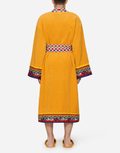 Халат Dolce & Gabbana CARRETTO yellow желтый фото 8