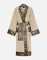 Халат Dolce & Gabbana LEOPARDO beige бежевый