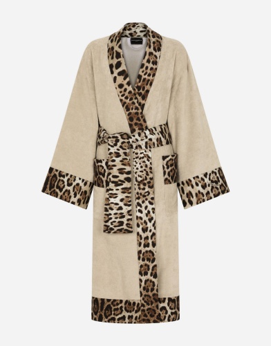 Халат Dolce & Gabbana LEOPARDO beige бежевый