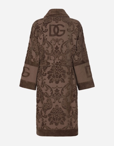 Халат Dolce & Gabbana DG LOGO brown коричневый фото 2 Халат Dolce & Gabbana DG LOGO brown коричневый фото 2