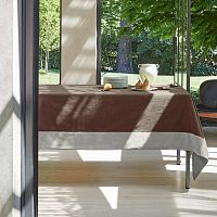Скатерть Fazzini CORNICI 8 corteccia/travertino коричневая 180х320