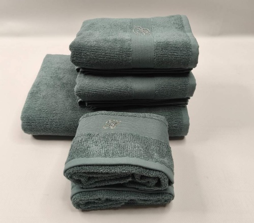 Набор полотенец Blumarine RISVEGLIO т.бирюзовый 15 pavone Артикул: 94890 DolceNoce фото 3