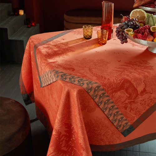 Скатерть Le Jacquard Francais FORET ENCHANTEE orange 175х320 Артикул: 88365 DolceNoce фото 4