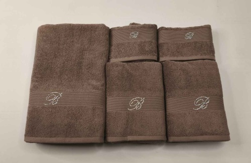 Набор полотенец Blumarine RISVEGLIO коричневый 10 coffee Италия Артикул: 94886 DolceNoce фото 2 Набор полотенец Blumarine RISVEGLIO коричневый 10 coffee Артикул: 94886 DolceNoce фото 2