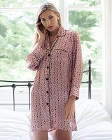 Рубашка-халат Cottonreal BETTY CRE1606 розовая