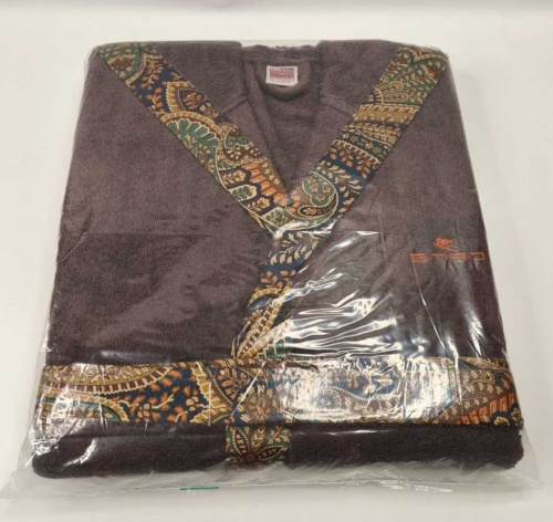 Халат с капюшоном Etro GIАNO AV799 X0883 brown коричневый фото 3