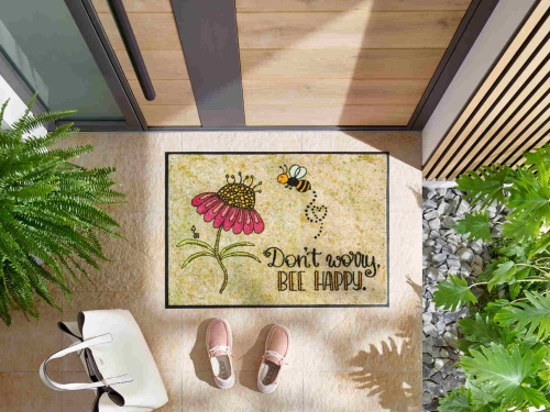 Коврик Kleen-Tex BEE HAPPY (070859) 50х75 Германия Артикул: 77410 DolceNoce фото 2 Коврик Kleen-Tex BEE HAPPY (070859) 50х75 Артикул: 77410 DolceNoce фото 2