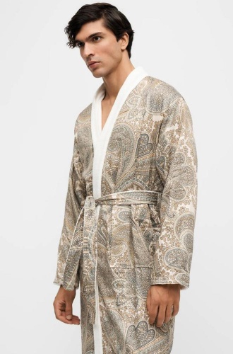 Халат Etro GIANO DOUBLE 99KA513 X0820 stampa beige бежевый фото 4 Халат Etro GIANO DOUBLE 99KA513 X0820 stampa beige бежевый фото 4