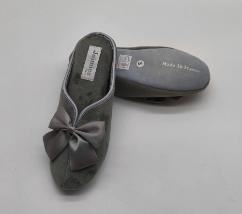 Тапочки Jaimies NATHALIE mule classic grey серые фото 3
