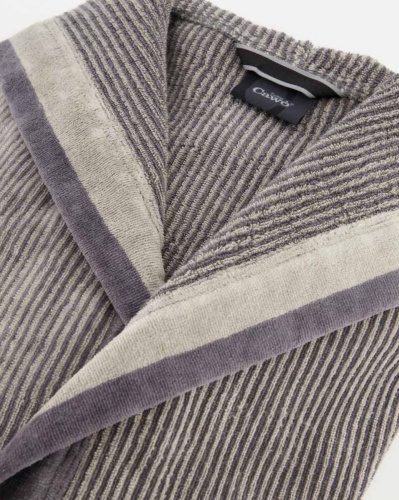 Халат мужской с капюшоном CAWO 5841 (37 stone серый) фото 4