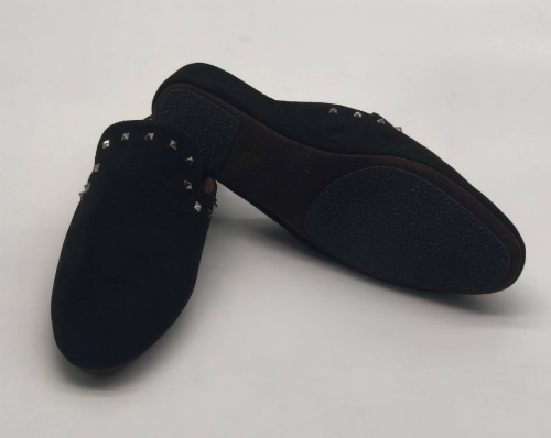 Тапочки женские Homers SUEDE BLACK 22277 черные фото 5