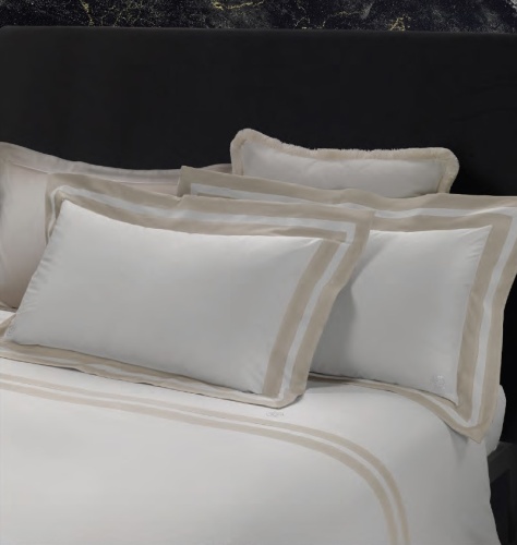 Постельное белье Philipp Plein DIAMOND B00 white/sand