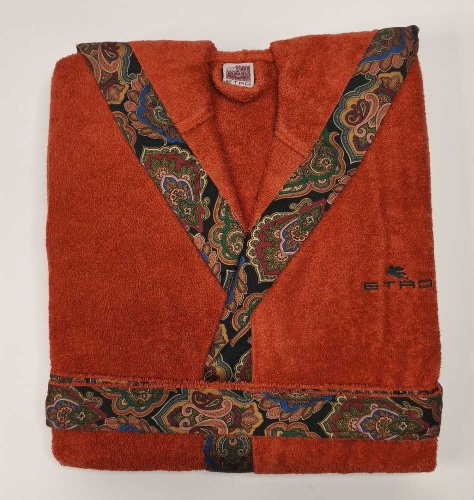 Халат с капюшоном Etro 7PLIES AV800 X0810 orange оранжевый