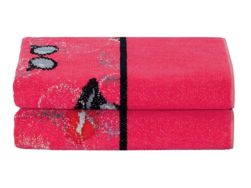 Набор полотенец Feiler AUDREY 133/10 pink/schwarz (розовый/черный) Артикул:  DolceNoce фото 4