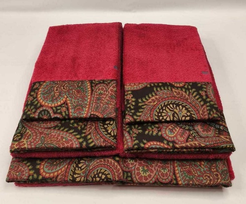 Набор полотенец Etro GIANO AV799 X0865 red красный Пять штук Артикул: 70149 DolceNoce