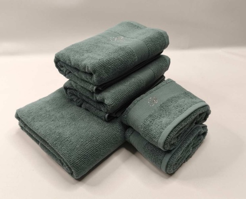 Набор полотенец Blumarine RISVEGLIO т.бирюзовый 15 pavone Артикул: 94890 DolceNoce фото 4