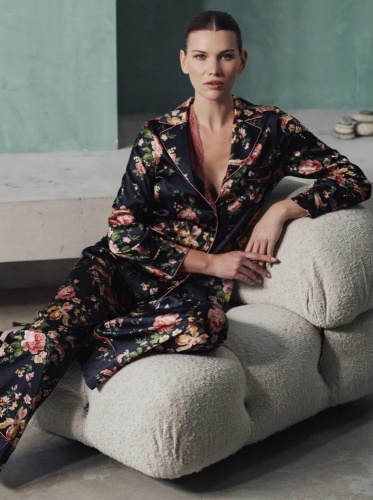 Пижама Marjolaine BERNADETTE 4BER5501 0181 Fleur/Buvard черная фото 4 Пижама Marjolaine BERNADETTE 4BER5501 0181 Fleur/Buvard черная фото 4