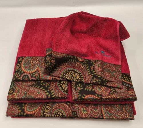 Набор полотенец Etro GIANO AV799 X0865 red красный Пять штук Артикул: 70149 DolceNoce фото 2