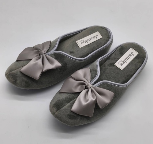 Тапочки Jaimies NATHALIE mule classic grey серые фото 5