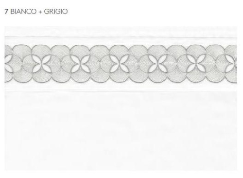 Постельное белье Fazzini BRAMANTE 7 bianco+grigio белый с серым фото 2