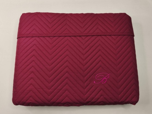 Покрывало Blumarine STILE BLU 270х270 бордовое 41 borgogna burgundy Артикул: 93720 DolceNoce фото 2